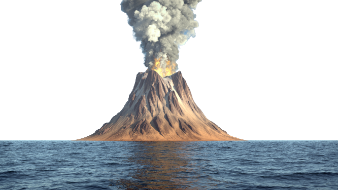 Detail Transparent Volcano Nomer 25