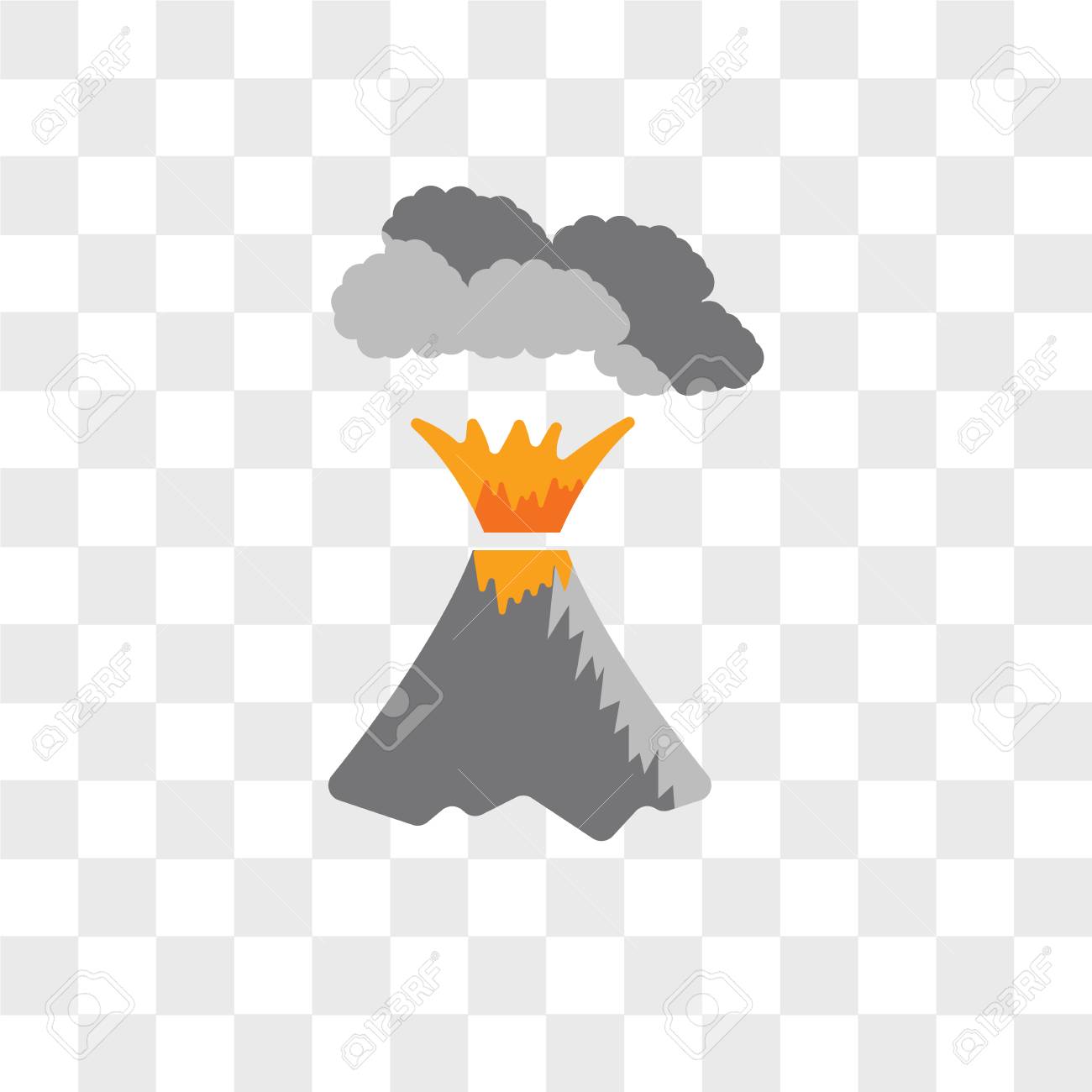 Detail Transparent Volcano Nomer 54