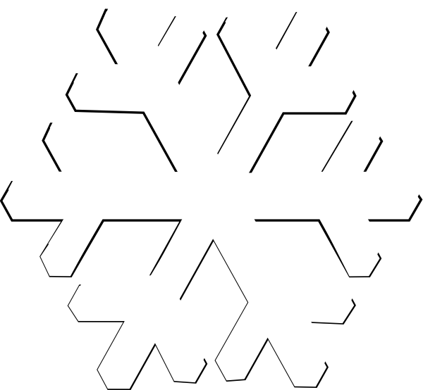Detail Transparent White Snowflake Nomer 27