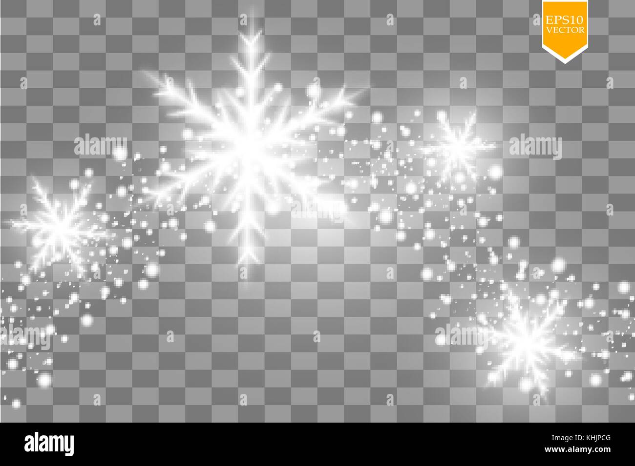 Detail Transparent White Snowflake Nomer 28
