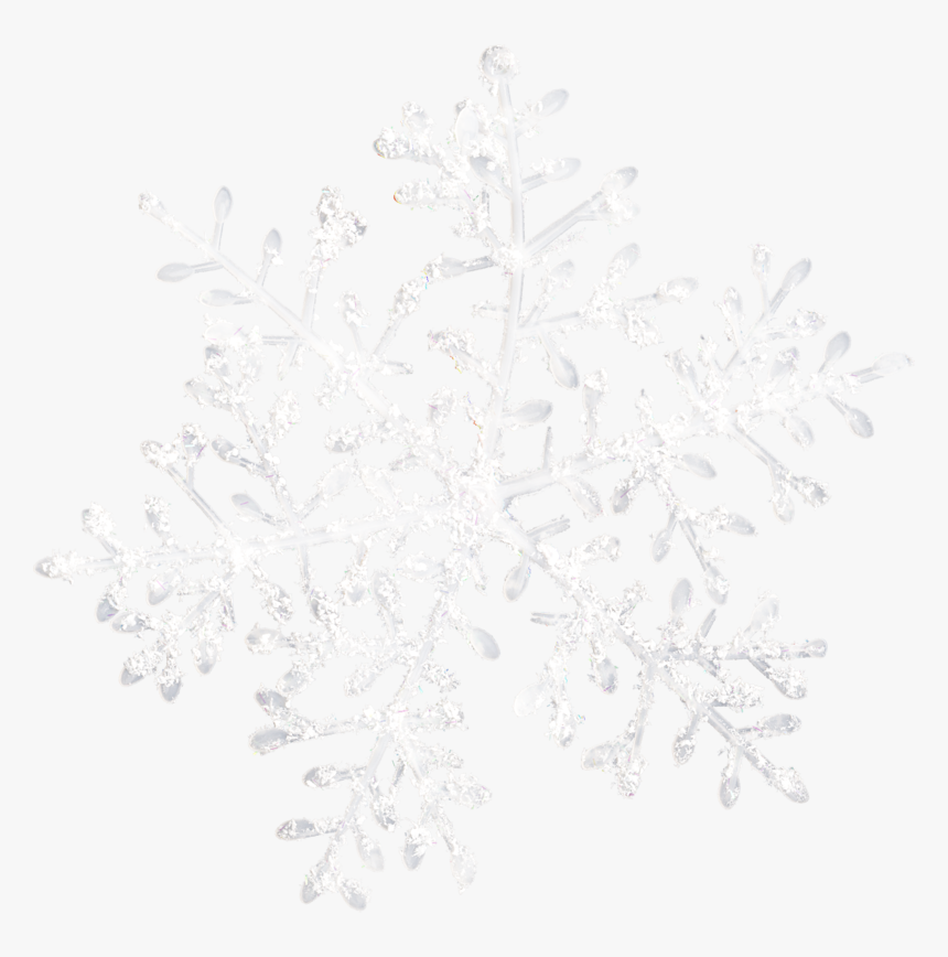 Detail Transparent White Snowflake Nomer 40