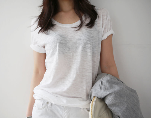 Detail Transparent White T Shirt Nomer 6