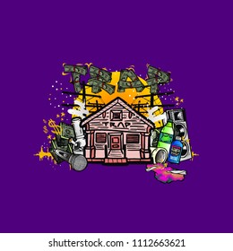 Detail Trap House Clipart Nomer 33