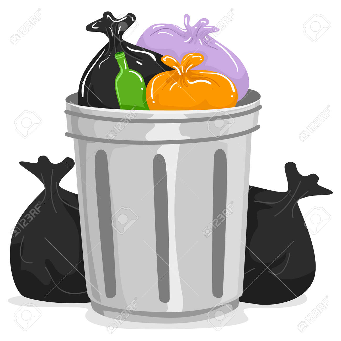 Detail Trash Bag Clipart Nomer 20