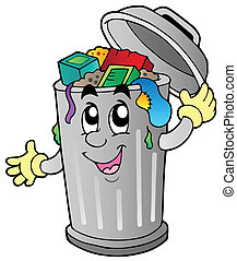 Detail Trash Can Clipart Free Nomer 6