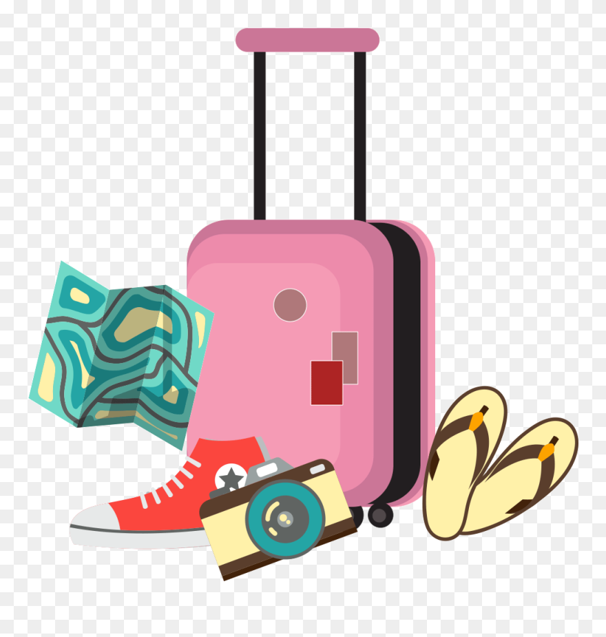 Detail Travel Bag Clipart Nomer 12