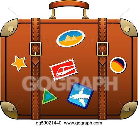 Detail Travel Bag Clipart Nomer 37