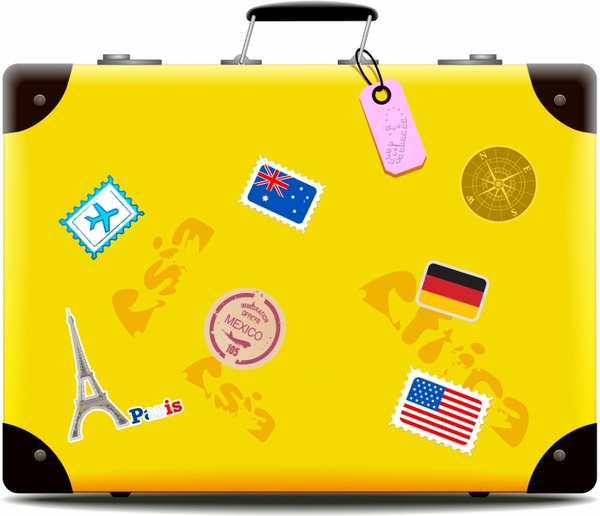 Detail Travel Bag Vector Png Nomer 22