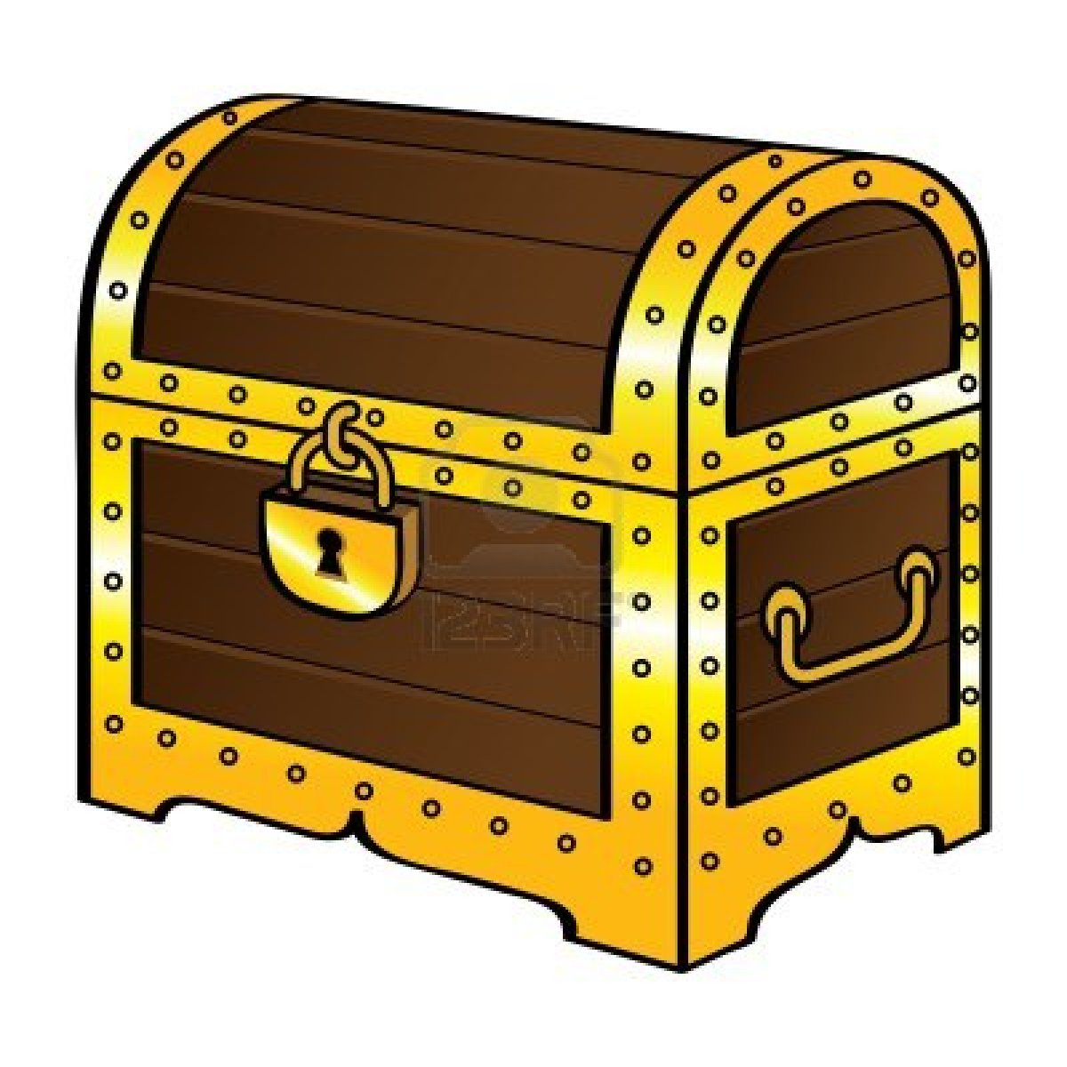 Detail Treasure Box Clipart Nomer 12