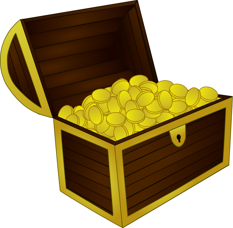 Detail Treasure Box Clipart Nomer 19