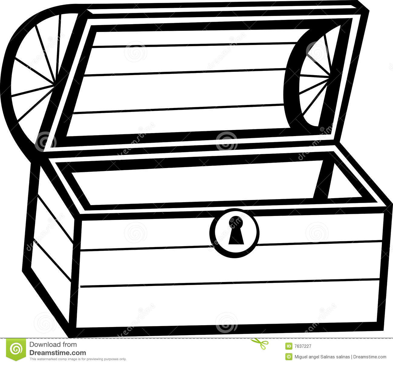 Detail Treasure Box Clipart Nomer 35