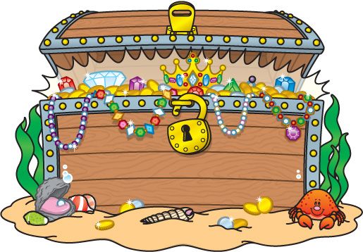 Detail Treasure Chest Clipart Nomer 17