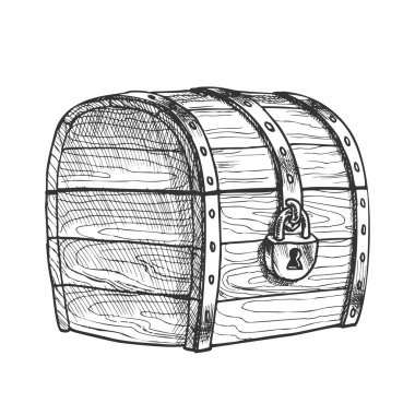 Detail Treasure Chest Clipart Black And White Nomer 34