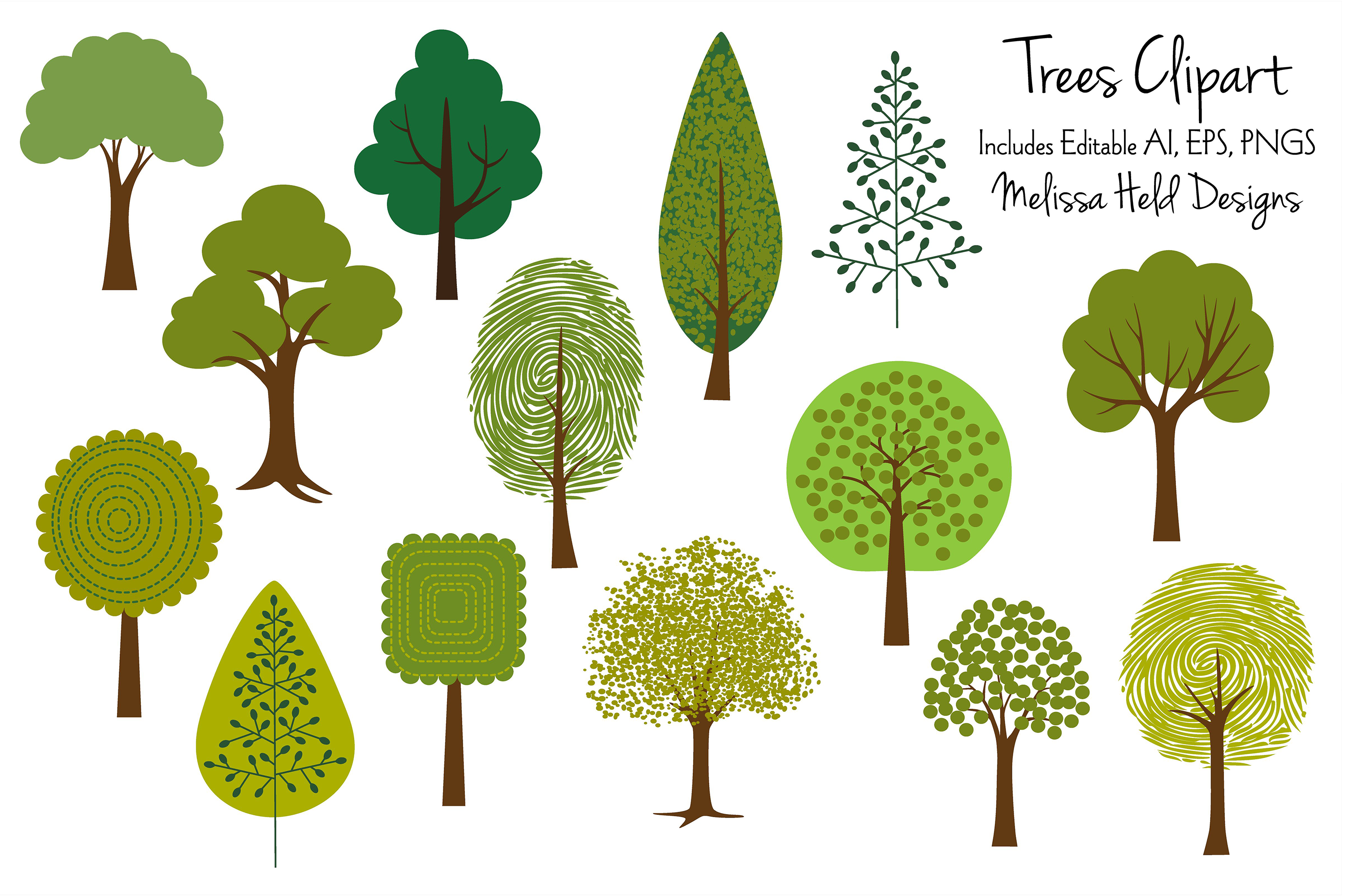 Detail Tree Clipart Nomer 29