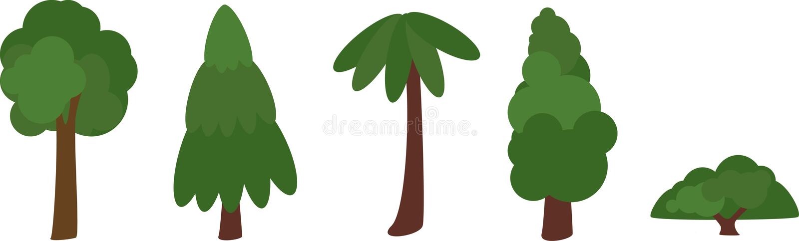 Detail Tree Flat Design Png Nomer 11