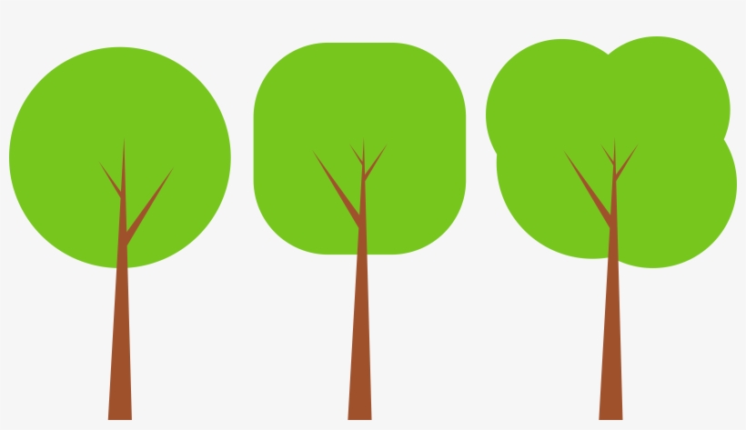 Detail Tree Flat Design Png Nomer 4