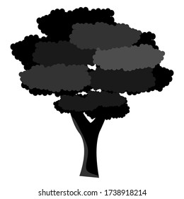 Detail Tree Flat Design Png Nomer 37