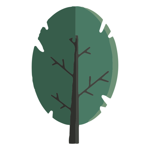 Detail Tree Flat Design Png Nomer 41