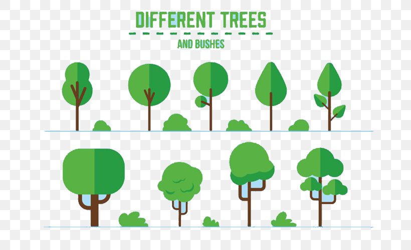 Detail Tree Flat Design Png Nomer 8