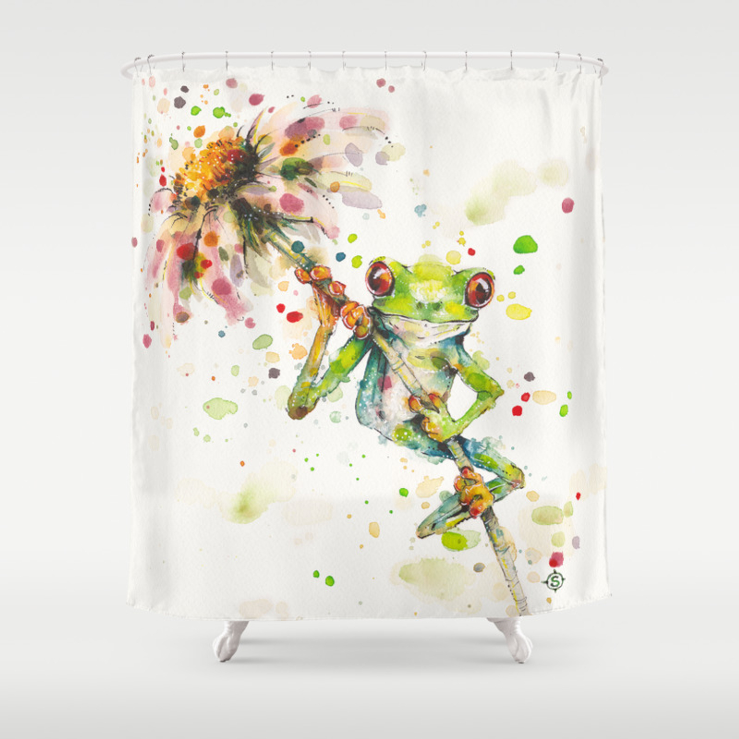 Tree Frog Shower Curtains - KibrisPDR