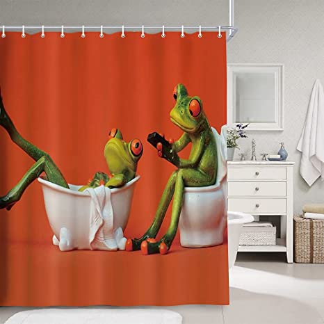 Detail Tree Frog Shower Curtains Nomer 2