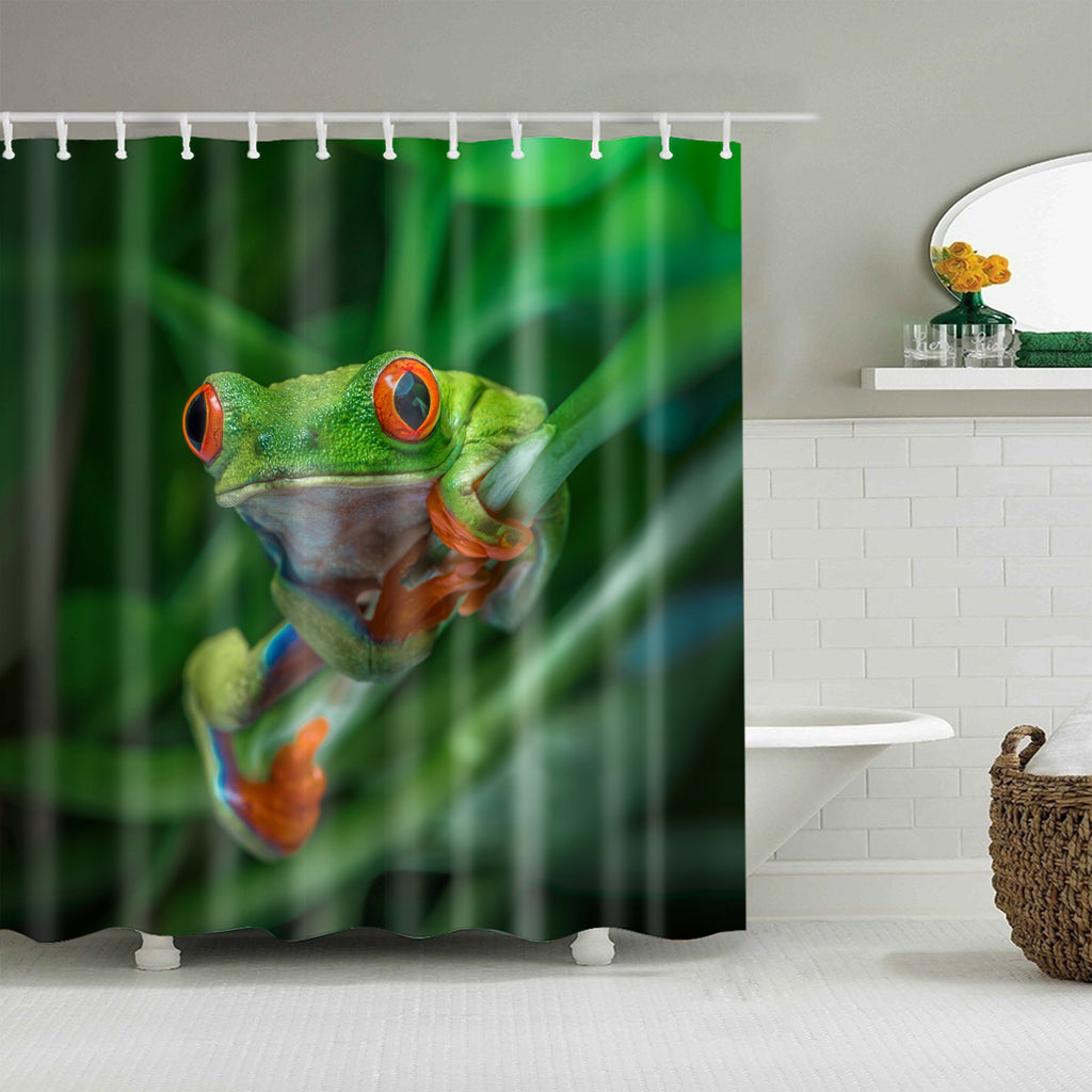 Detail Tree Frog Shower Curtains Nomer 14