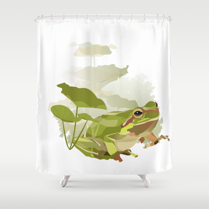 Detail Tree Frog Shower Curtains Nomer 24