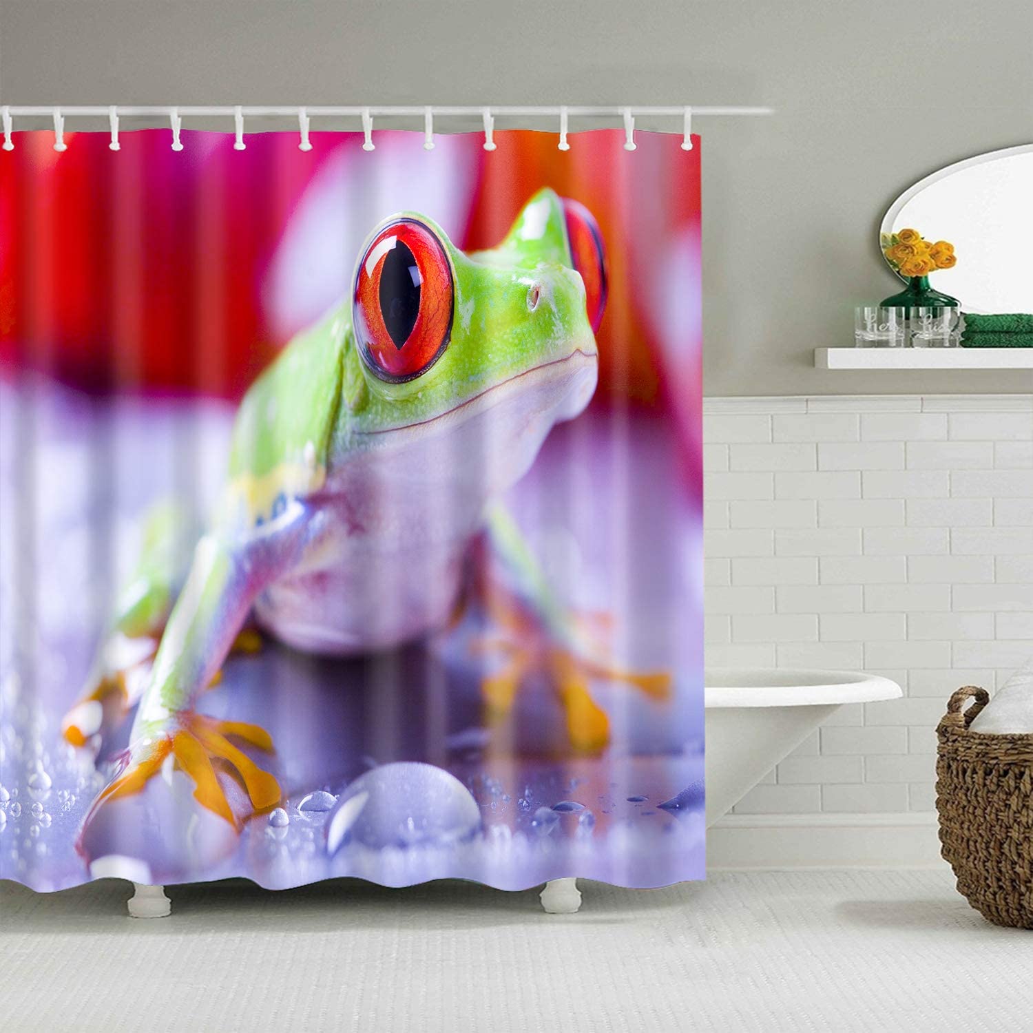 Detail Tree Frog Shower Curtains Nomer 5