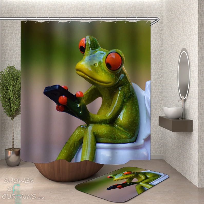 Detail Tree Frog Shower Curtains Nomer 55