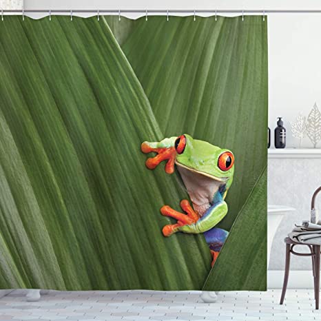 Detail Tree Frog Shower Curtains Nomer 9