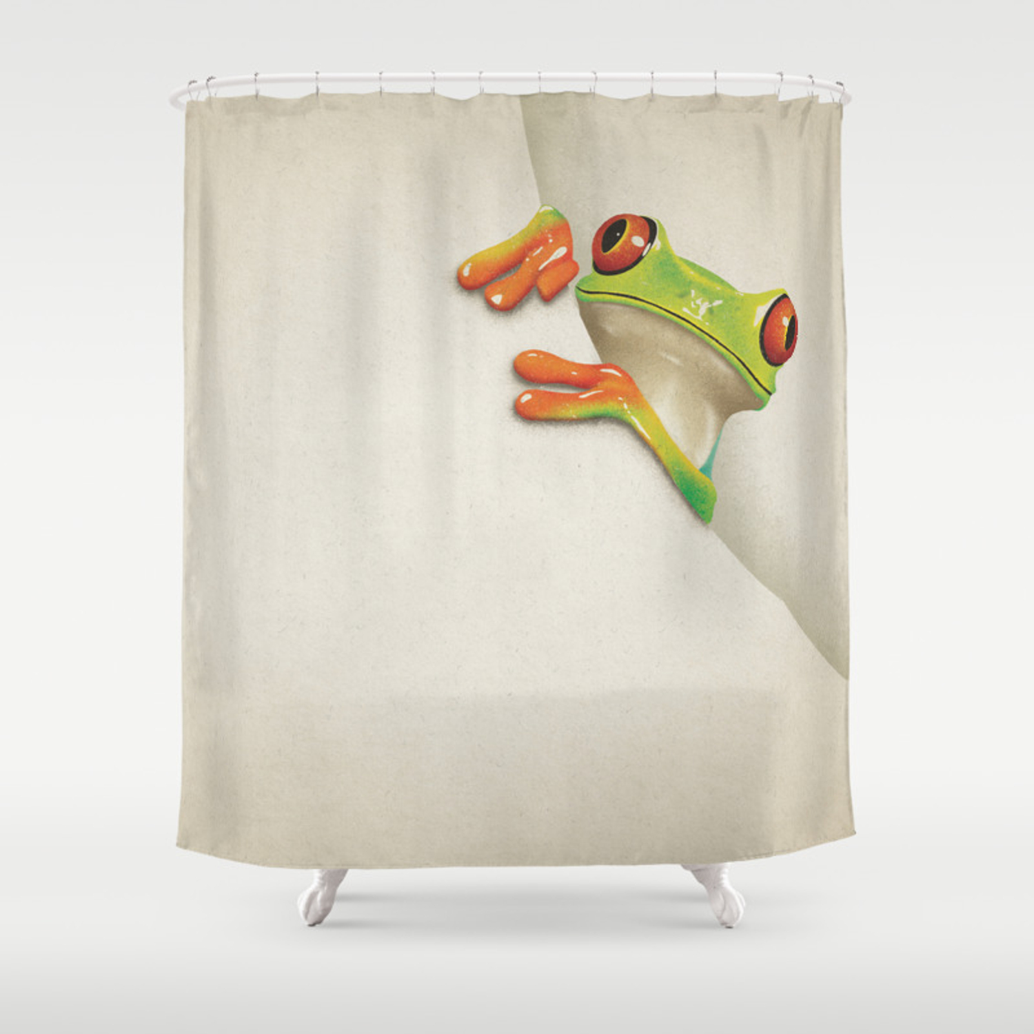 Detail Tree Frog Shower Curtains Nomer 10