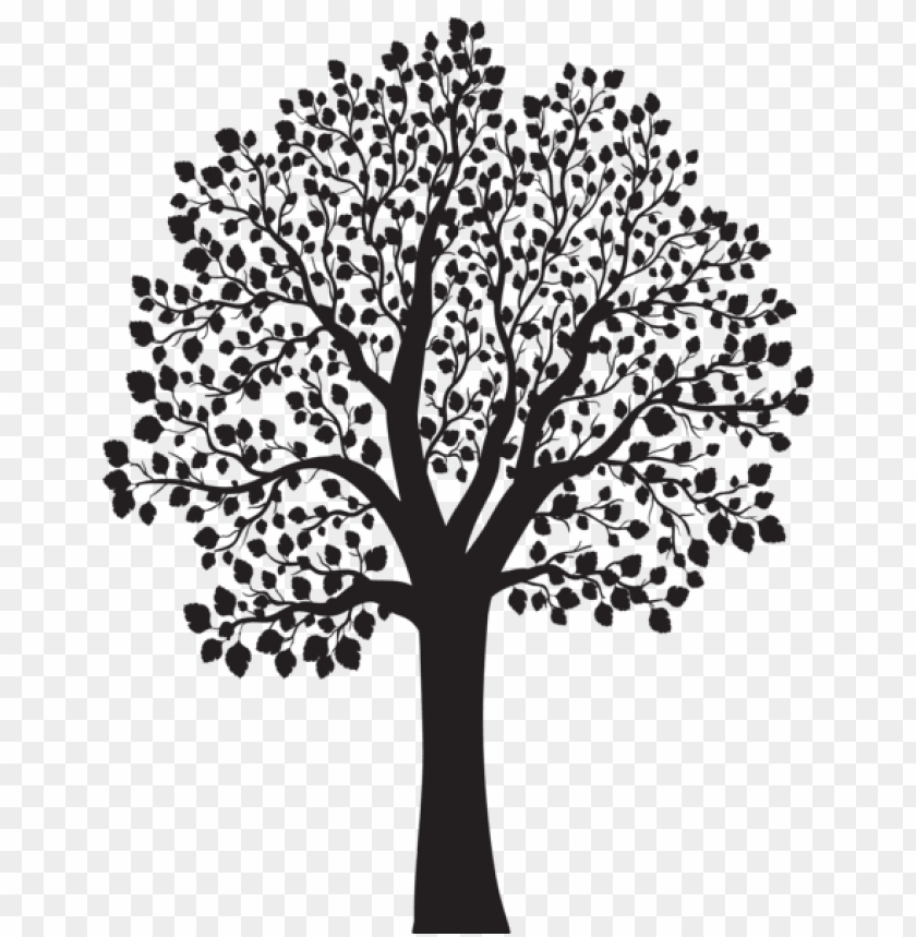 Detail Tree Silhouette Transparent Background Nomer 33