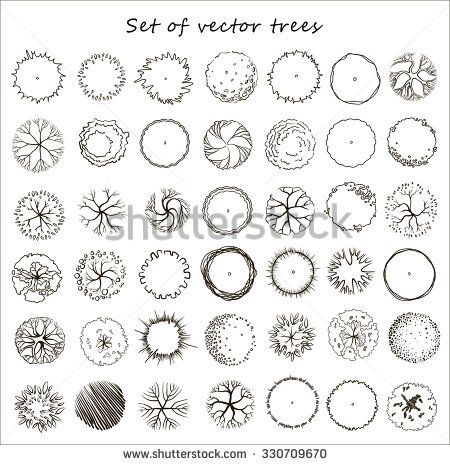 Detail Tree Top View Sketch Nomer 13