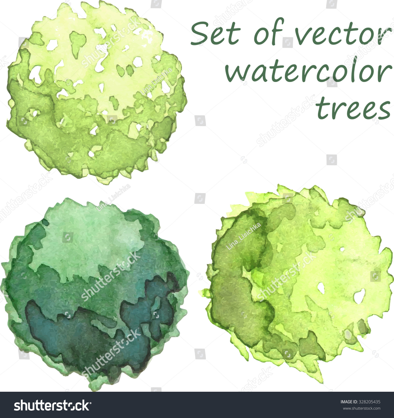 Detail Tree Top View Vector Png Nomer 41