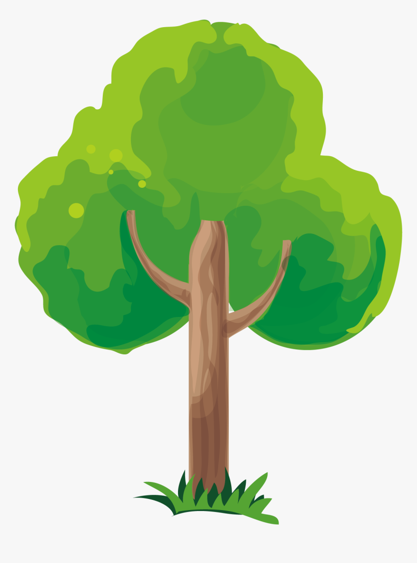 Detail Tree Vector Transparent Background Nomer 2