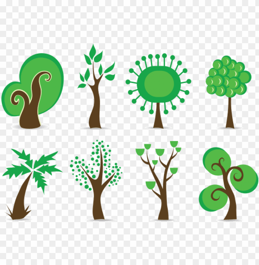 Detail Tree Vector Transparent Background Nomer 46