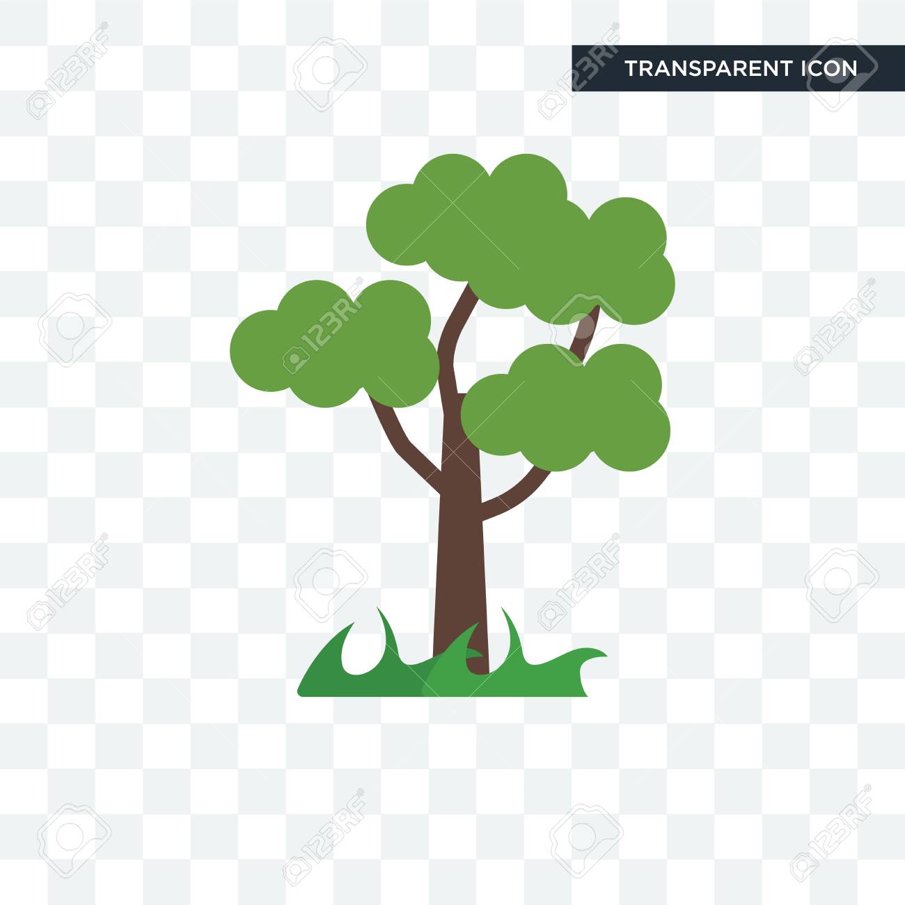 Detail Tree Vector Transparent Background Nomer 7