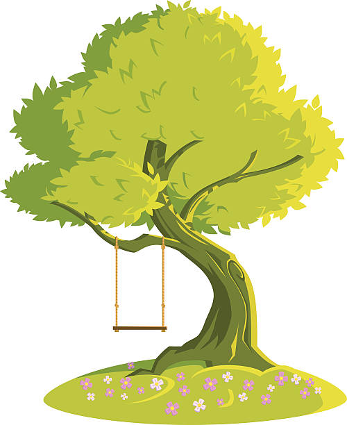 Detail Tree With Tire Swing Clipart Nomer 9