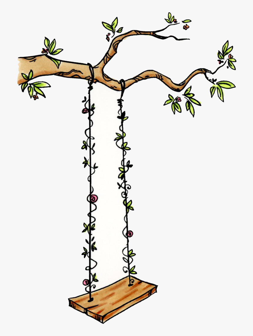 Detail Tree With Tire Swing Clipart Nomer 2
