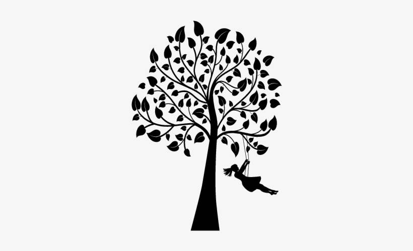 Detail Tree With Tire Swing Clipart Nomer 30