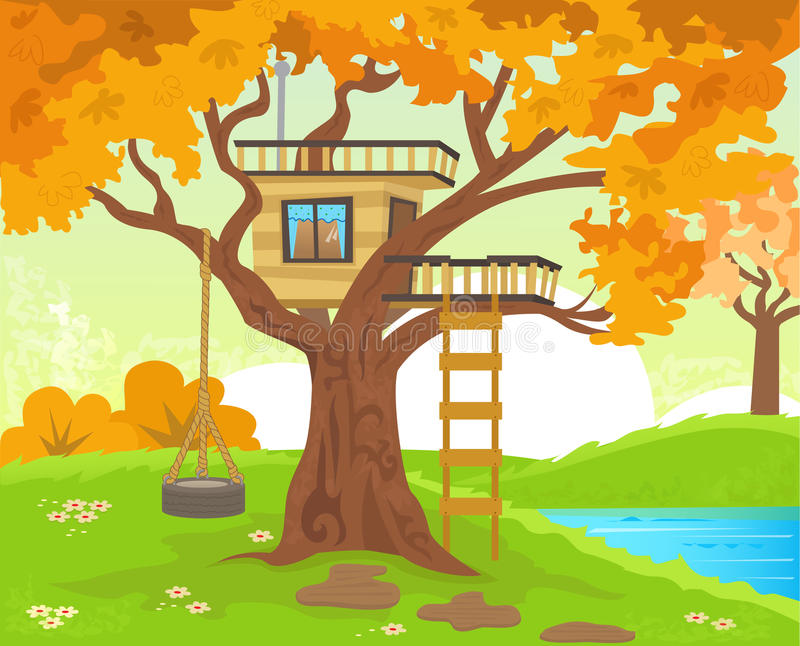 Detail Tree With Tire Swing Clipart Nomer 31