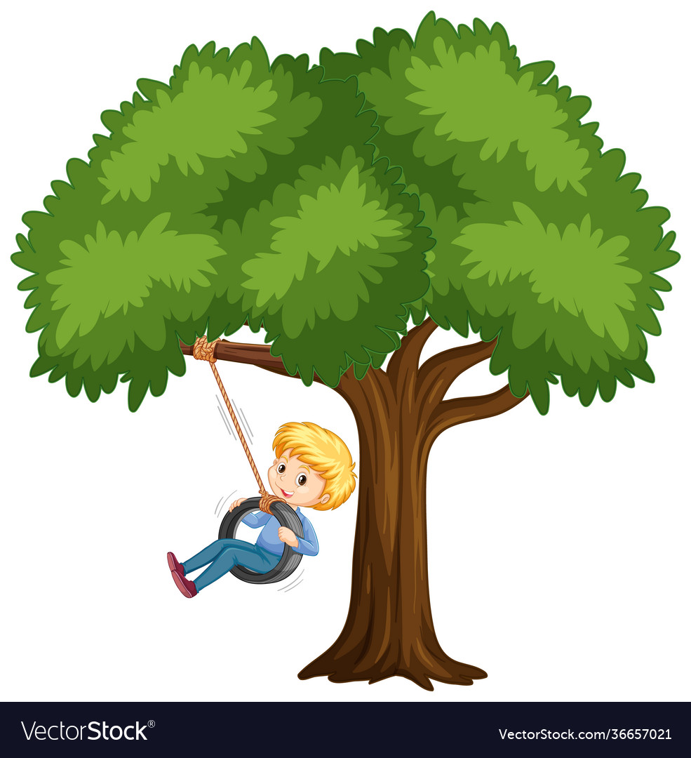 Detail Tree With Tire Swing Clipart Nomer 4