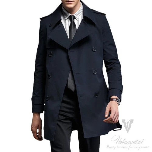 Detail Trench Coat Pria Nomer 20