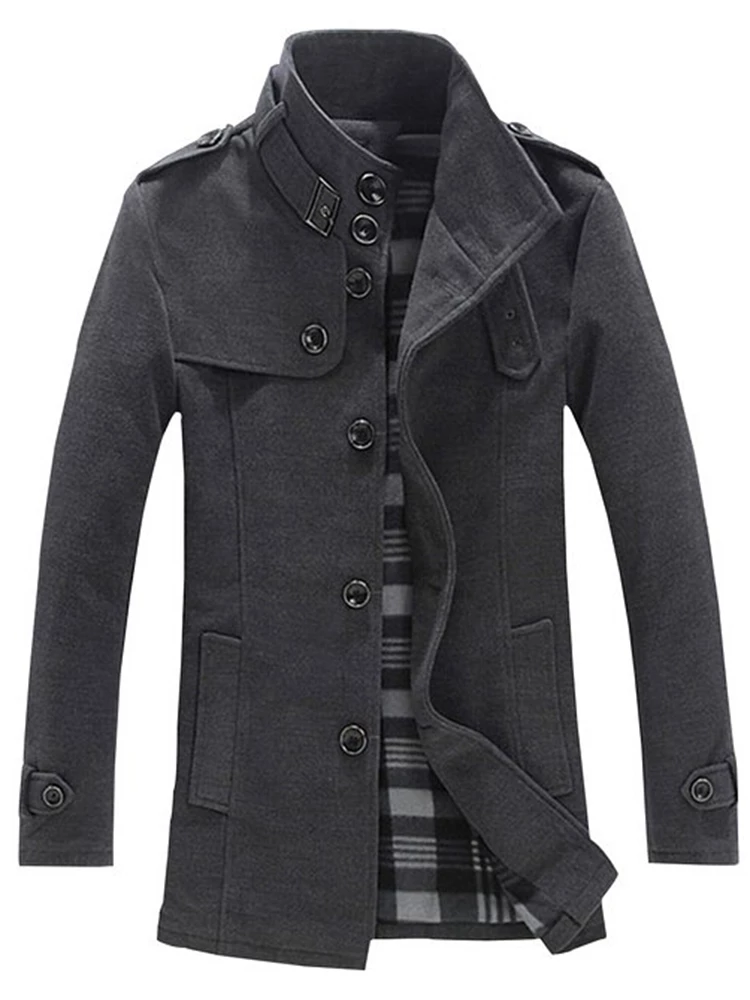 Detail Trench Coat Pria Nomer 44