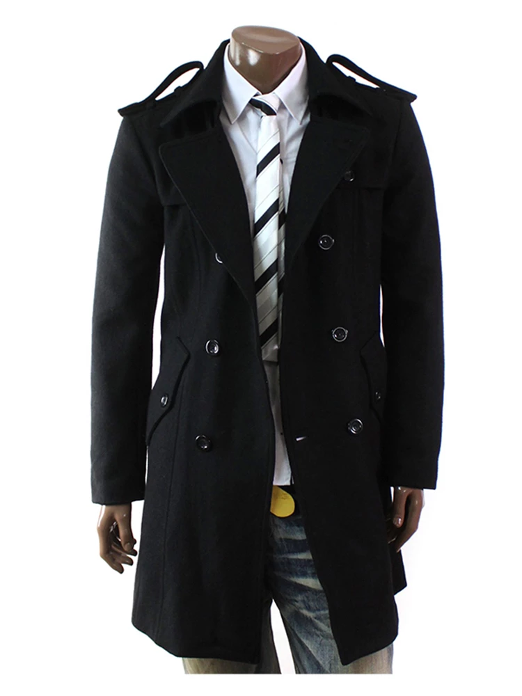 Detail Trench Coat Pria Nomer 10