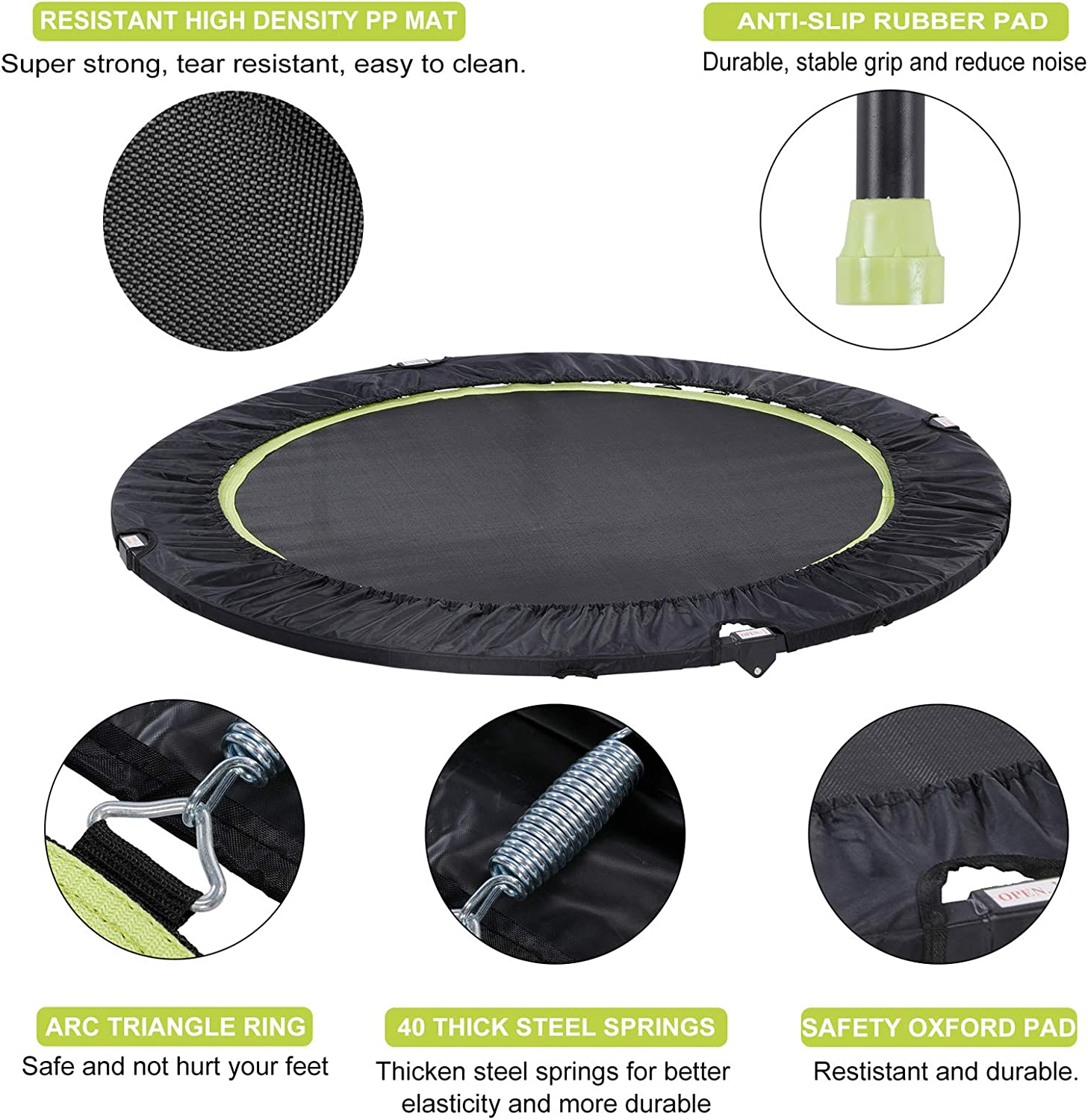 Detail Triangle Trampoline With Handle Nomer 17