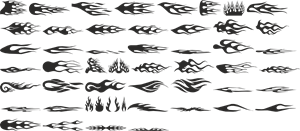 Detail Tribal Api Vector Nomer 29