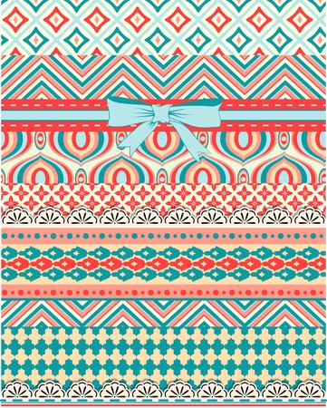 Detail Tribal Pattern Background Tosca Nomer 49