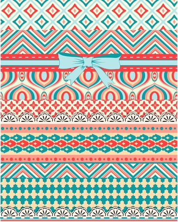 Detail Tribal Pattern Background Tosca Nomer 49