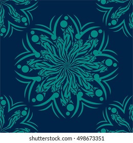 Detail Tribal Pattern Background Tosca Nomer 7